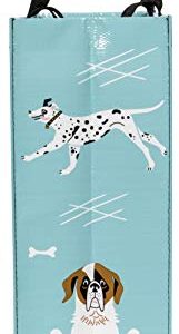 Blue Q Shopper ~ People I Want to Meet: Dogs. Reusable grocery bag, sturdy, easy-to-clean, perfect for dog lovers, 15"h x 16"w x 6"d, made From 95% recycled material.