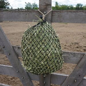 hay chix Slow Feed Hay Net for [Horse and Livestock Health, hay Feeder, hay net, Slow Feed hay net] Save Your time, hay and Money! Half Bale Net (1 3/4" Original)