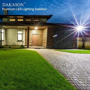 DAKASON (2 Pack) LED Wall Pack 60W with Dusk-to-Dawn Photocell, Replaces 150-250 HPS/MH, 5000K Cool White 7200lm 100-277Vac, Commercial Grade IP65 Waterproof Outdoor Lighting Fixture,ETL Listed