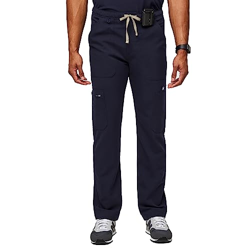 FIGS Cairo Cargo Scrub Pants for Men – Navy Blue, XL