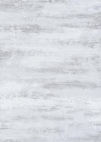 Couristan Serenity Virga Area rug, 7'10" x 10'9", Light Grey-Opal