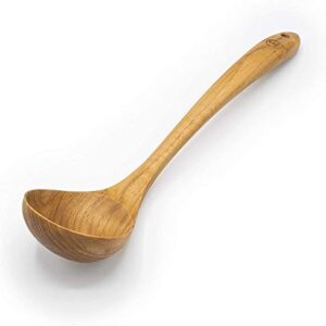 FAAY Ladle, Serving Ladle, Cooking/Kitchen Ladle | 100% Eco Friendly Server Gravy Ladle, Wooden Kitchen Tool, Hand Carved Wood Unique Grain Ladle (Original Ladle)