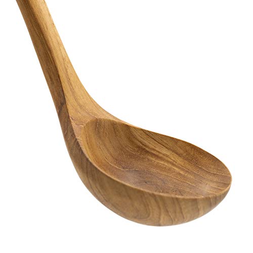 FAAY Ladle, Serving Ladle, Cooking/Kitchen Ladle | 100% Eco Friendly Server Gravy Ladle, Wooden Kitchen Tool, Hand Carved Wood Unique Grain Ladle (Original Ladle)