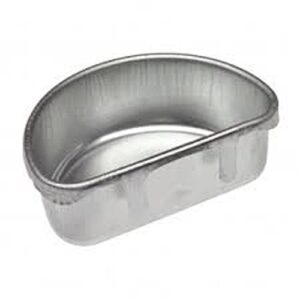 all things bunnies galvanized metal coop cup feed bowl (1 quart)