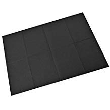 vakly black disposable dental bibs - waterproof patient napkin 13'' x 18" professional towels for dentist, nail, tattoo and piercing - 3 layers 2-ply tissue with poly backing [pack of 125]
