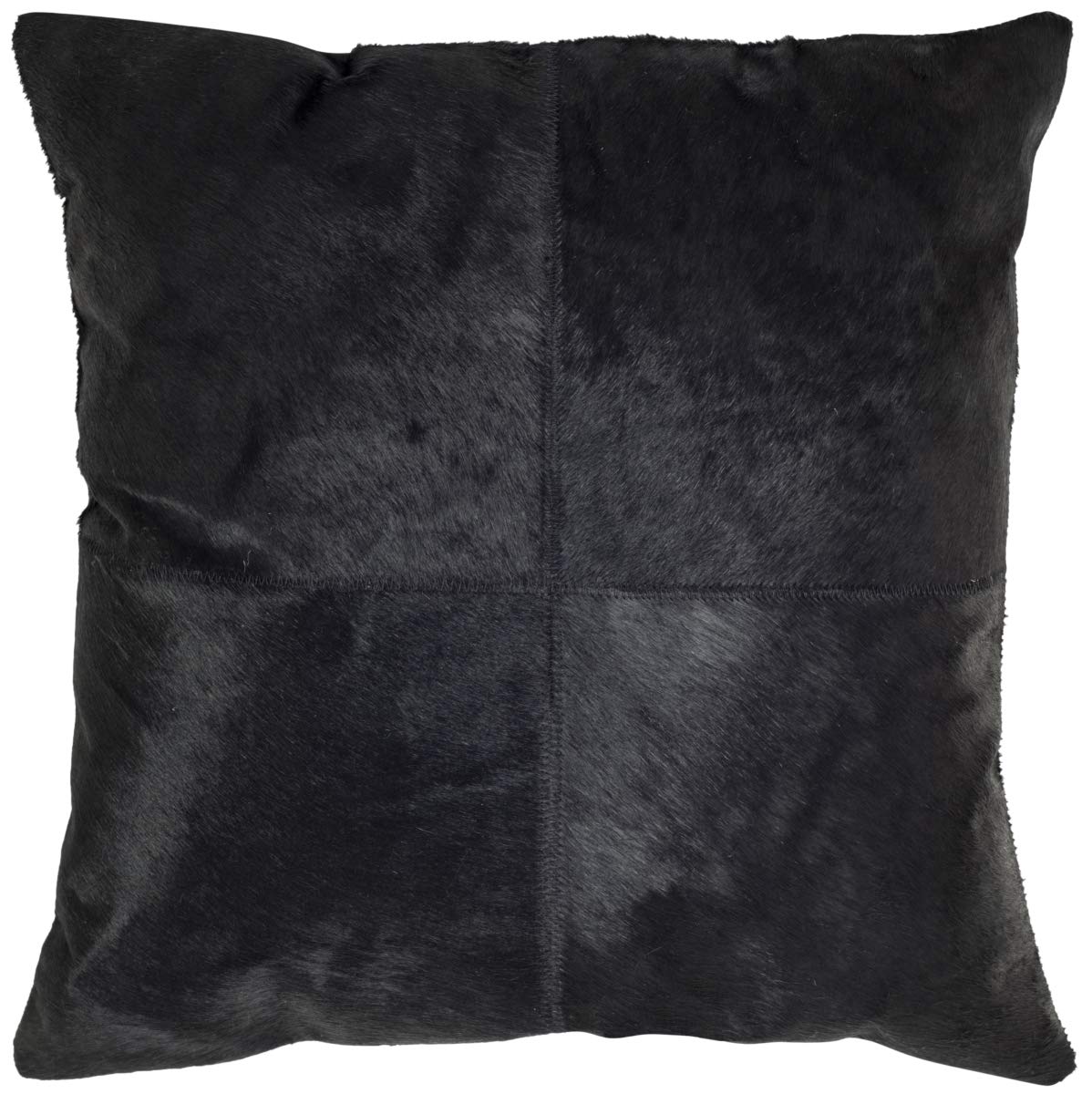 Safavieh Home Collection Carley Black 20 x 20-inch Cowhide Pillow