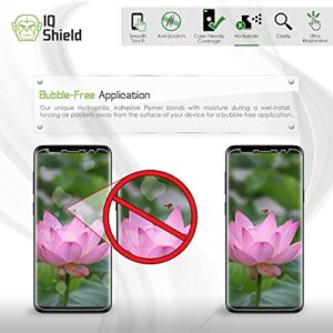 IQShield Screen Protector Compatible with Galaxy S9 Plus (2-Pack)(Case Friendly) Anti-Bubble Clear Film