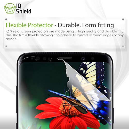 IQShield Screen Protector Compatible with Galaxy S9 Plus (2-Pack)(Case Friendly) Anti-Bubble Clear Film