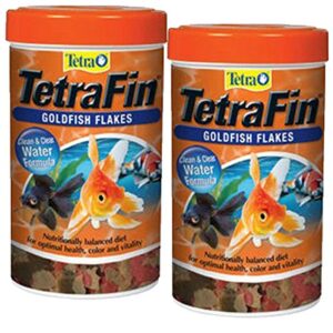 tetra tetrafin goldfish flakes food with procare, 4.4 oz