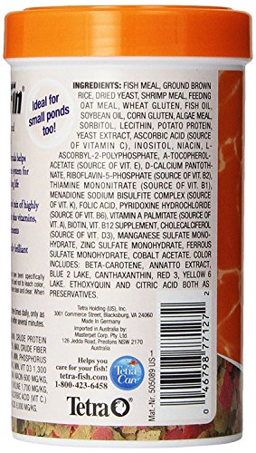 Tetra TetraFin Goldfish Flakes Food with ProCare, 4.4 oz