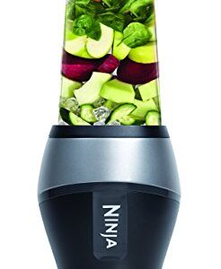 Ninja Personal Blender for Shakes, Smoothies, Food Prep, and Frozen Blending with 700-Watt Base and (2) 16-Ounce Cups with Spout Lids (QB3000SS) (Renewed)