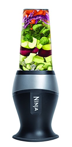 Ninja Personal Blender for Shakes, Smoothies, Food Prep, and Frozen Blending with 700-Watt Base and (2) 16-Ounce Cups with Spout Lids (QB3000SS) (Renewed)