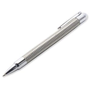 lachieva lux stylish wire weave metal click ballpoint pen, retractable ballpoint pen with nice gift box pack for writing, everyday use (2 refills)