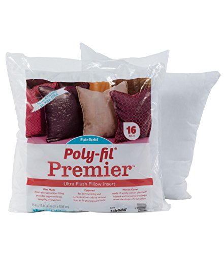 Fairfield Poly-Fil Premier Pillow, 16" x 16", White
