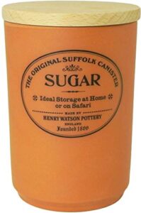 airtight sugar canister, made in england, the original suffolk collection by henry watson.