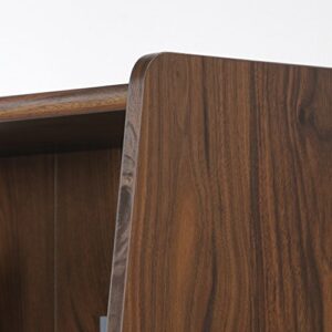 Sauder 2 tier Harvey Park Narrow Bookcase, Grand Walnut finish