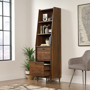 Sauder 2 tier Harvey Park Narrow Bookcase, Grand Walnut finish