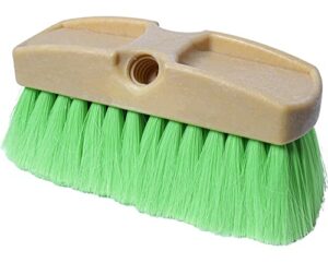 gutter master guttermaster gm-214np-8 green 8 inch oblong very soft flow through brush for vehicles and boats