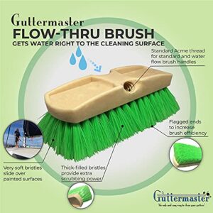 GUTTER MASTER Guttermaster GM-214NP-8 Green 8 Inch Oblong Very Soft Flow Through Brush for Vehicles and Boats