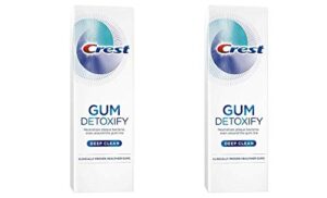 crest gum detoxify toothpaste, deep clean, 4.1 oz (116g) - pack of 2