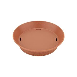 g.e.t. rb-892-ter round serving basket with base, 9", terra cotta (set of 12)