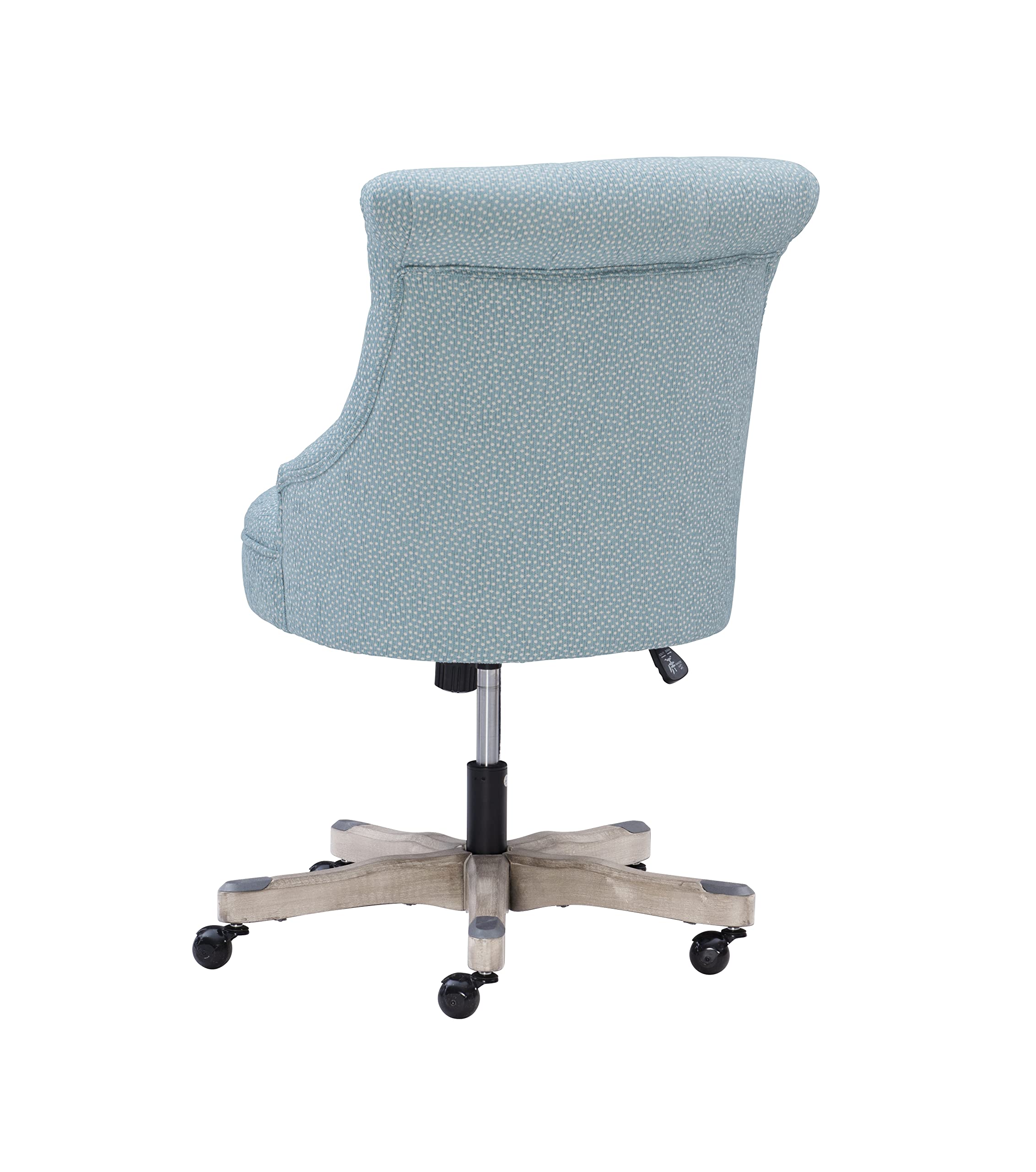 Linon Amzn0240 Talia Light Blue Office Chair, Gray
