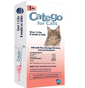 catego flea & tick control for cats (single dose)