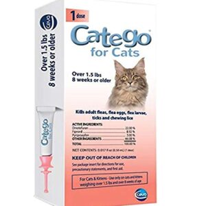 Catego Flea & Tick Control for Cats (Single Dose)