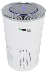 odorstop hepa air purifier with h13 hepa filter, uv light, active carbon, multi-speed, sleep mode and timer (osap5, bright white)