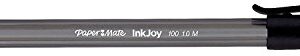 Paper Mate InkJoy 100ST Ballpoint Stick Pens, Medium Point, Black Ink, Pack of 8