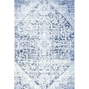 Home Dynamix Patio Sofia Fleur Area Rug, 7'9″ X 10'2″, Navy Blue 2491