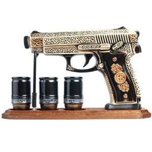 Warrior's Decanters_DECANTER for vodka whiskey brandy alcohol Bottle like GUN PISTOL, MILITARY GIFT