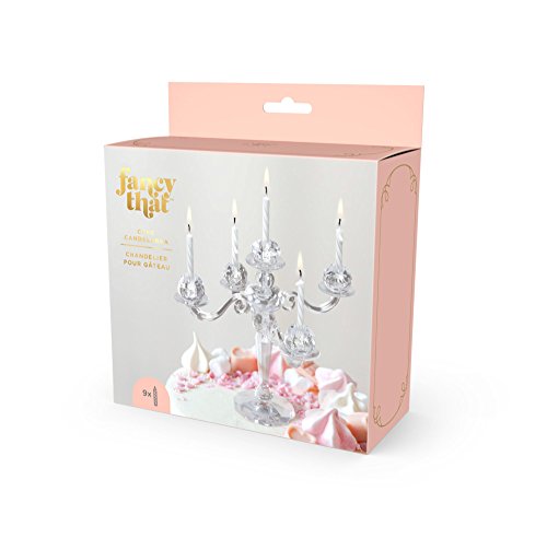 Fancy That 5228997 Cake Candelabra Birthday Holder with 9 Candles, 6.566, Assorted