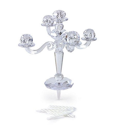 Fancy That 5228997 Cake Candelabra Birthday Holder with 9 Candles, 6.566, Assorted