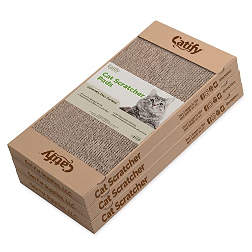 Best Pet Supplies Catify Cat Scratcher Pad - Wide (3 Pack)