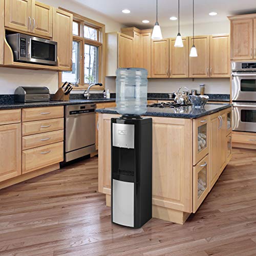 Vitapur Top Load (Room and Cold) Black/Platinum Water Dispenser, one size