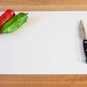 Commercial Grade White Cutting Board Mat NSF - 15 x 12 Inch, 4 Pack