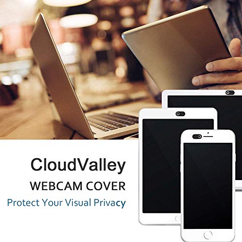 CloudValley Webcam Cover 3 Pack, 0.6mm Ultra-Thin Mini Web Camera Cover silde for Laptops, MacBook Pro, MacBook Air, iMac, iPad Pro, PC, Computer, Camera Privacy Cover [Black]