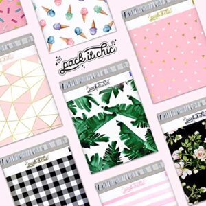 Pack It Chic - 10X13 (100 Pack) California Avocados Poly Mailer Envelope Plastic Custom Mailing & Shipping Bags - Self Seal