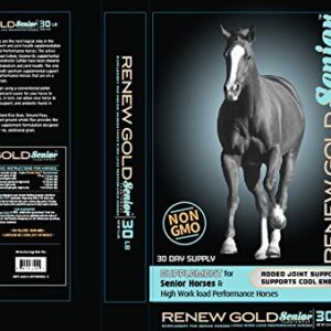 Renew Gold Supplement for Senior Horses | High-Fat Stabilized Rice Bran and CoolStance Coconut Meal | 30 Pounds