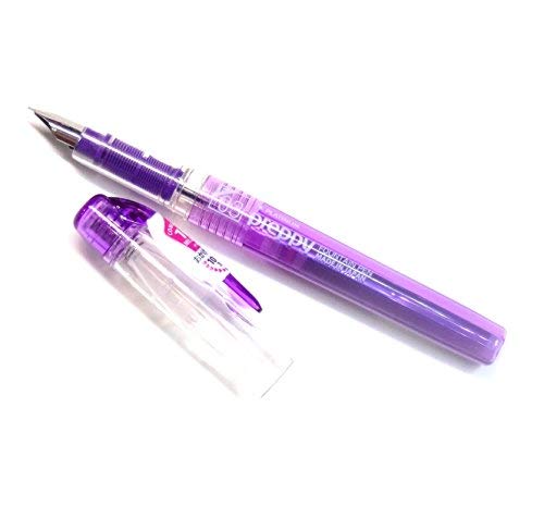 Platinum Fountain Pen, New Preppy, Fine Nib, Violet(PSQ-300#28) + Ink Cartridges SPN-100A#28 (Violet) Set (Japan Import) [Komainu-Dou Original Package]