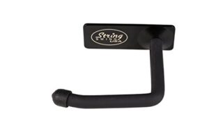 string swing headphone hanger hook headset holder accessory hook for under desk or table (screw or adhesive strip mount, single unit)