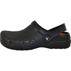 VANGELO Professional Slip Resistant Clog Men Work Shoe Chef Shoe Nurse Shoe Ritz Black Men Size 14 -Order One Size Up