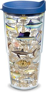 tervis made in usa double walled guy harvey insulated tumbler cup keeps drinks cold & hot, 24oz, charts