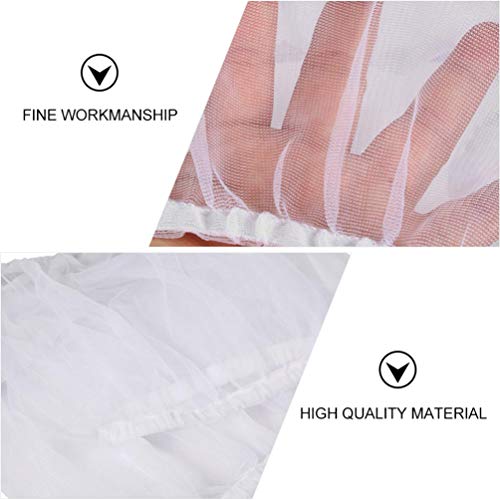 UEETEK Bird Seed Guards Catchers Bird Cage Bird Cage Mesh Net Cover Skirt Guard Stretchy Shell Skirt Traps Cage Basket (White)