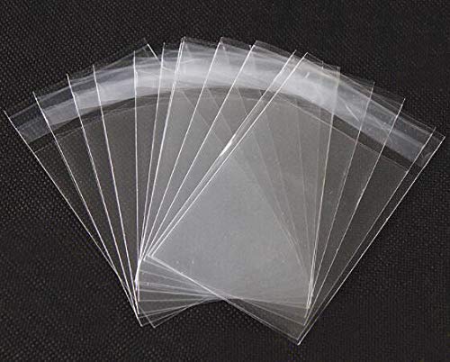 ericotry 100Pcs Clear Resealable Cello / Cellophane Bags Treat Bag Packaging Bags with Adhesive Closure Good for Bakery Candle Candies Cookies Snacks Poly Bags (9" X 12")