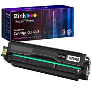 e-z ink (tm compatible toner cartridge replacement for samsung 504 504s clt-k504s clt-504s for sl-c1860fw sl-c1810w c1860 clp-415nw printer tray (1 black)