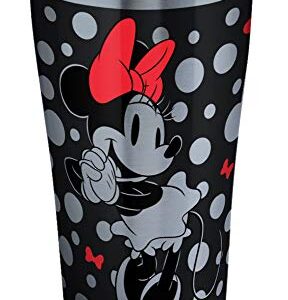 Tervis Disney Minnie Mouse Silver Triple Walled Insulated Tumbler Travel Cup Keeps Drinks Cold & Hot, 20oz, Stainless Steel