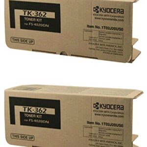 Kyocera TK-362 (TK362) Black Toner Cartridge 2-Pack for FS-4020DN