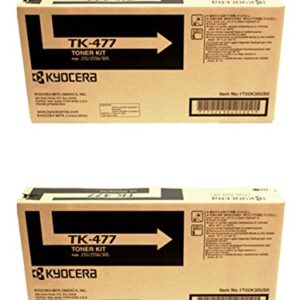 Kyocera TK-477 (TK477) Black Toner Cartridge 2-Pack for FS-6525MFP, FS-6530MFP